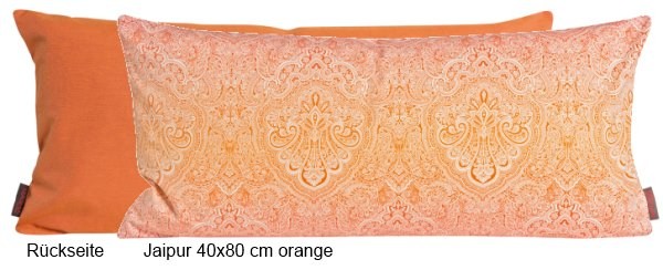 Kissenhülle Jaipur orange 40x80 cm